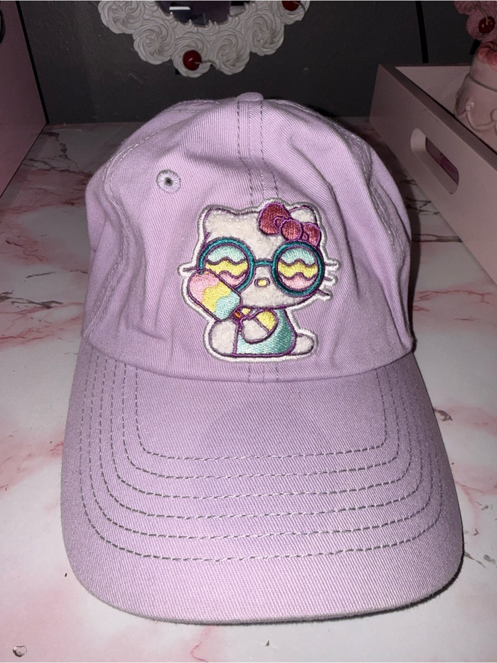 Hello Kitty Patch Baseball Hat - Picture 2 of 5